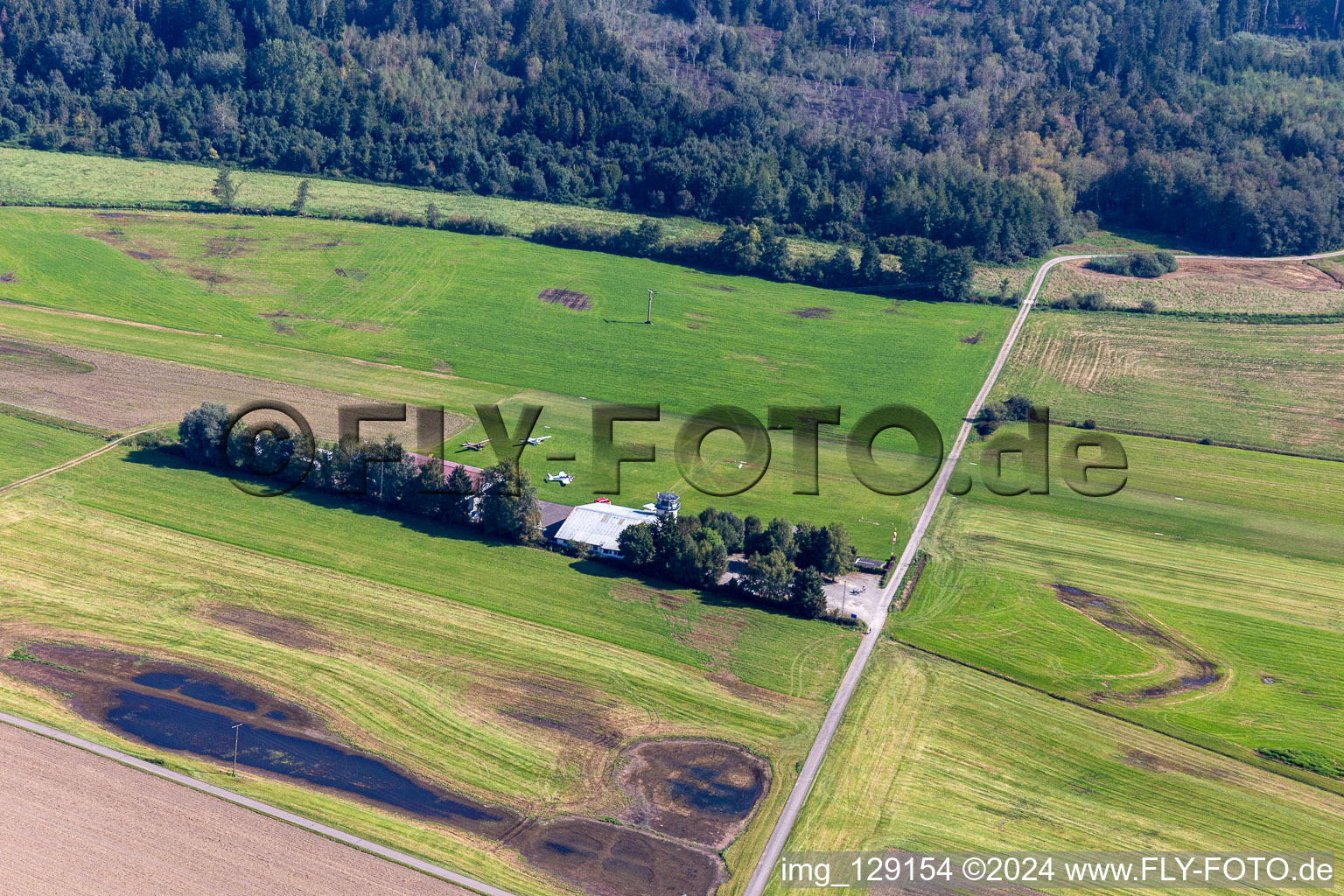 Airport Reute in the district Reute in Bad Waldsee in the state Baden-Wuerttemberg, Germany