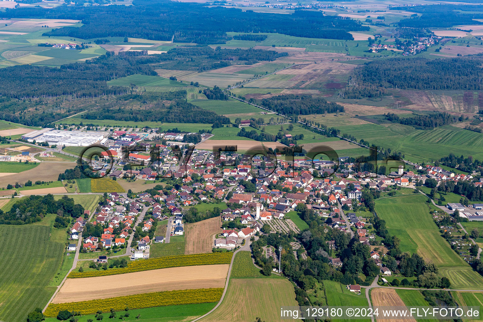 Bad Buchau in the state Baden-Wuerttemberg, Germany