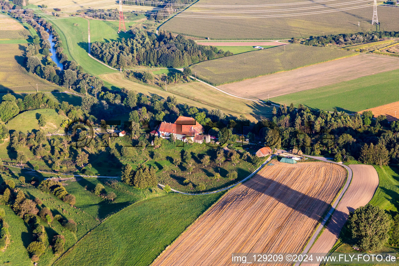 Landauhof State Domain in the district Binzwangen in Ertingen in the state Baden-Wuerttemberg, Germany