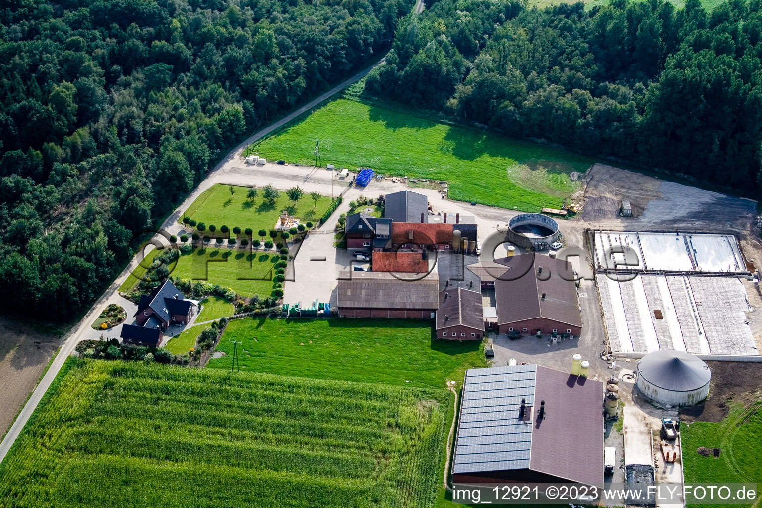 Aerial photograpy of Between Kerken and Limburg in Kerken in the state North Rhine-Westphalia, Germany