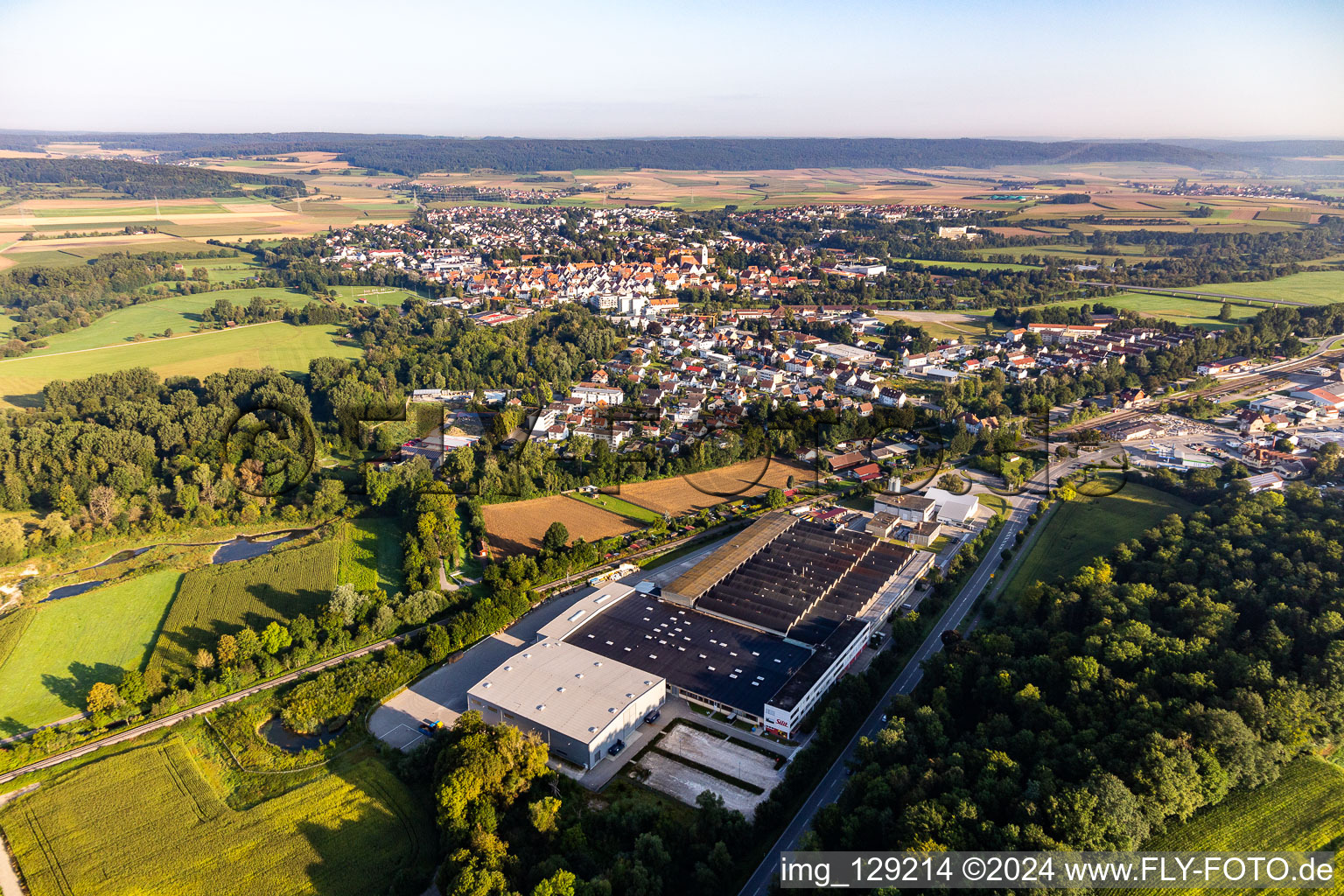 Building and production halls on the premises of Silit-Werke GmbH & Co. KG in Riedlingen in the state Baden-Wuerttemberg, Germany