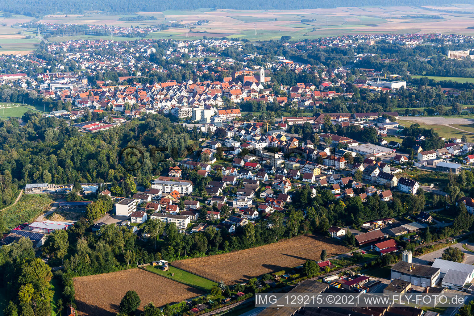 Riedlingen in the state Baden-Wuerttemberg, Germany from a drone