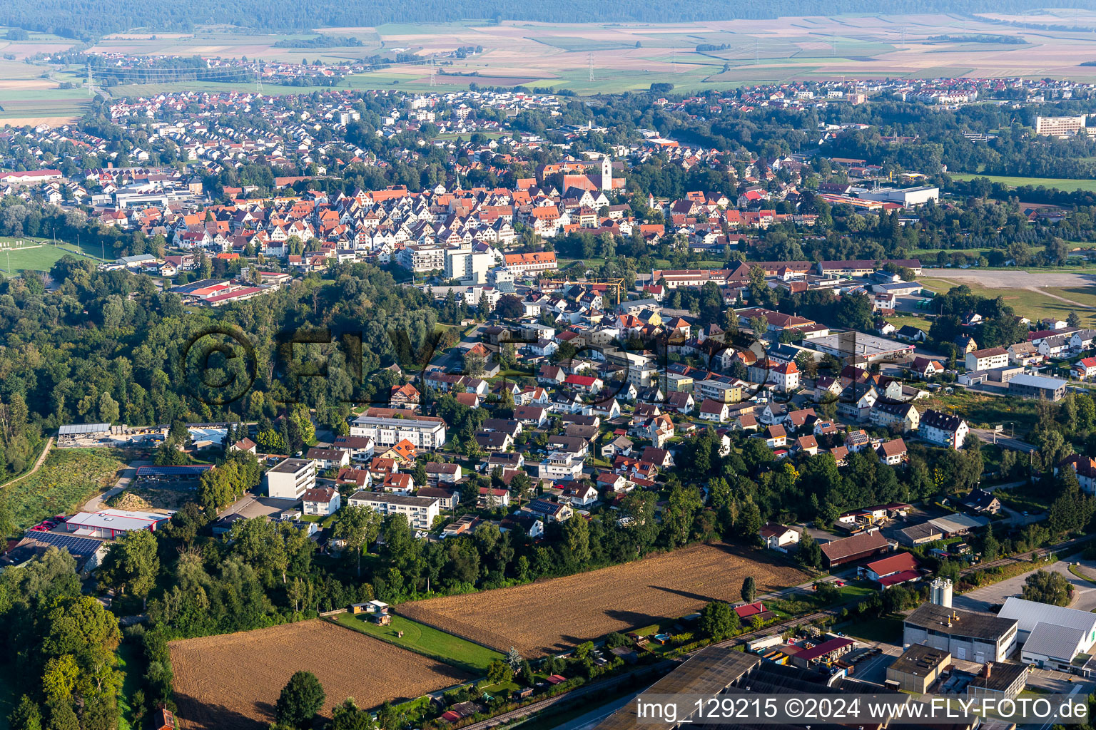 Riedlingen in the state Baden-Wuerttemberg, Germany from a drone