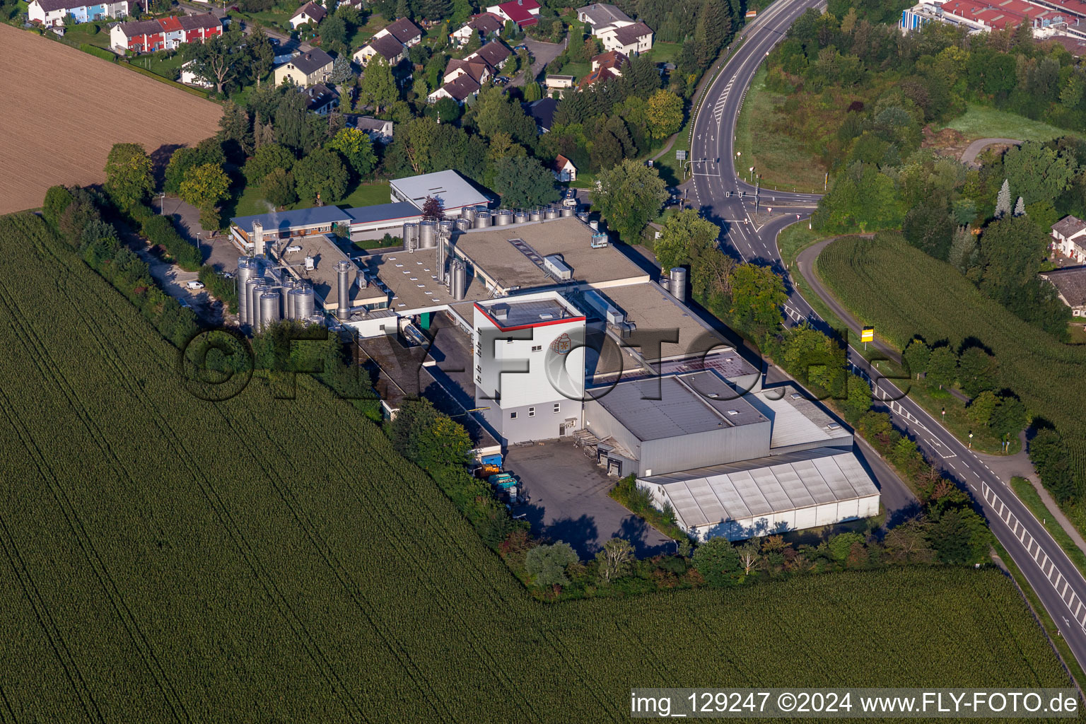 Building and production halls on the premises of Dairyfood GmbH in Riedlingen in the state Baden-Wuerttemberg, Germany