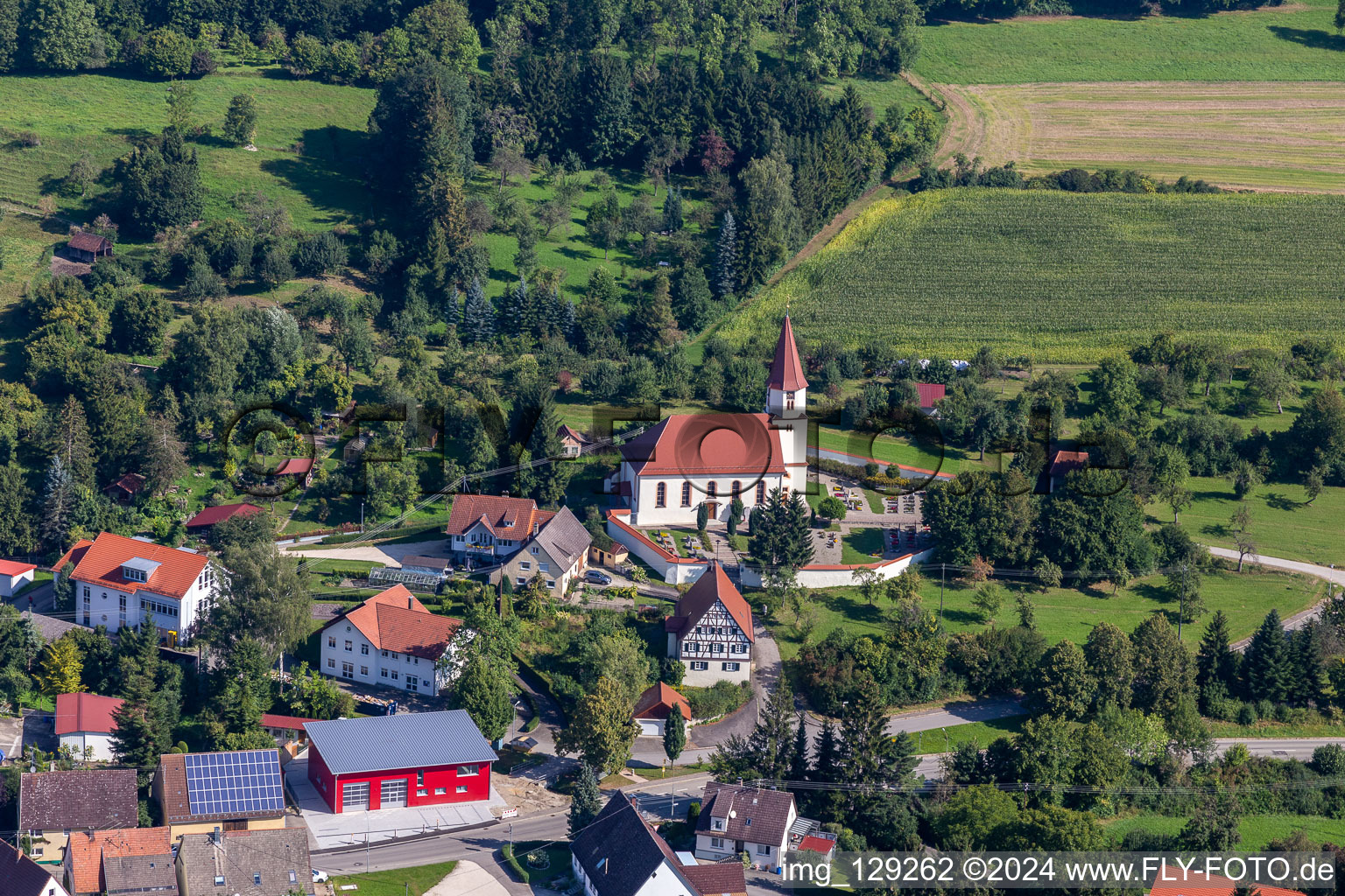 Protestant Church in the district Pflummern in Riedlingen in the state Baden-Wuerttemberg, Germany