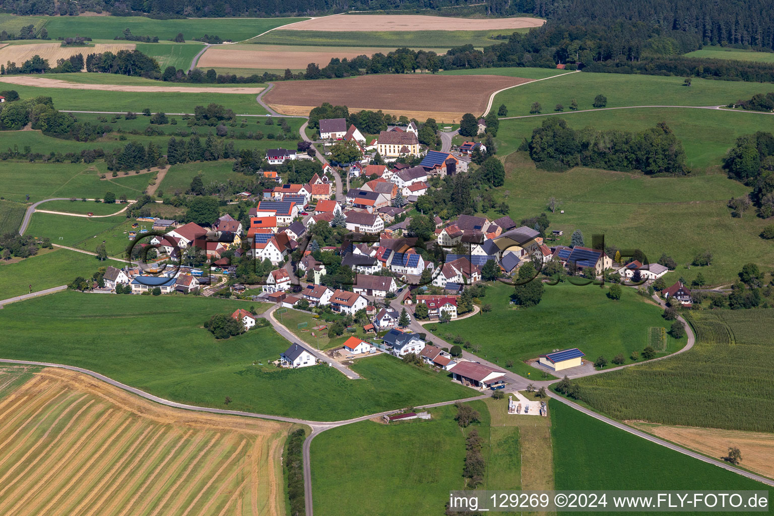 District Dürrenwaldstetten in Langenenslingen in the state Baden-Wuerttemberg, Germany