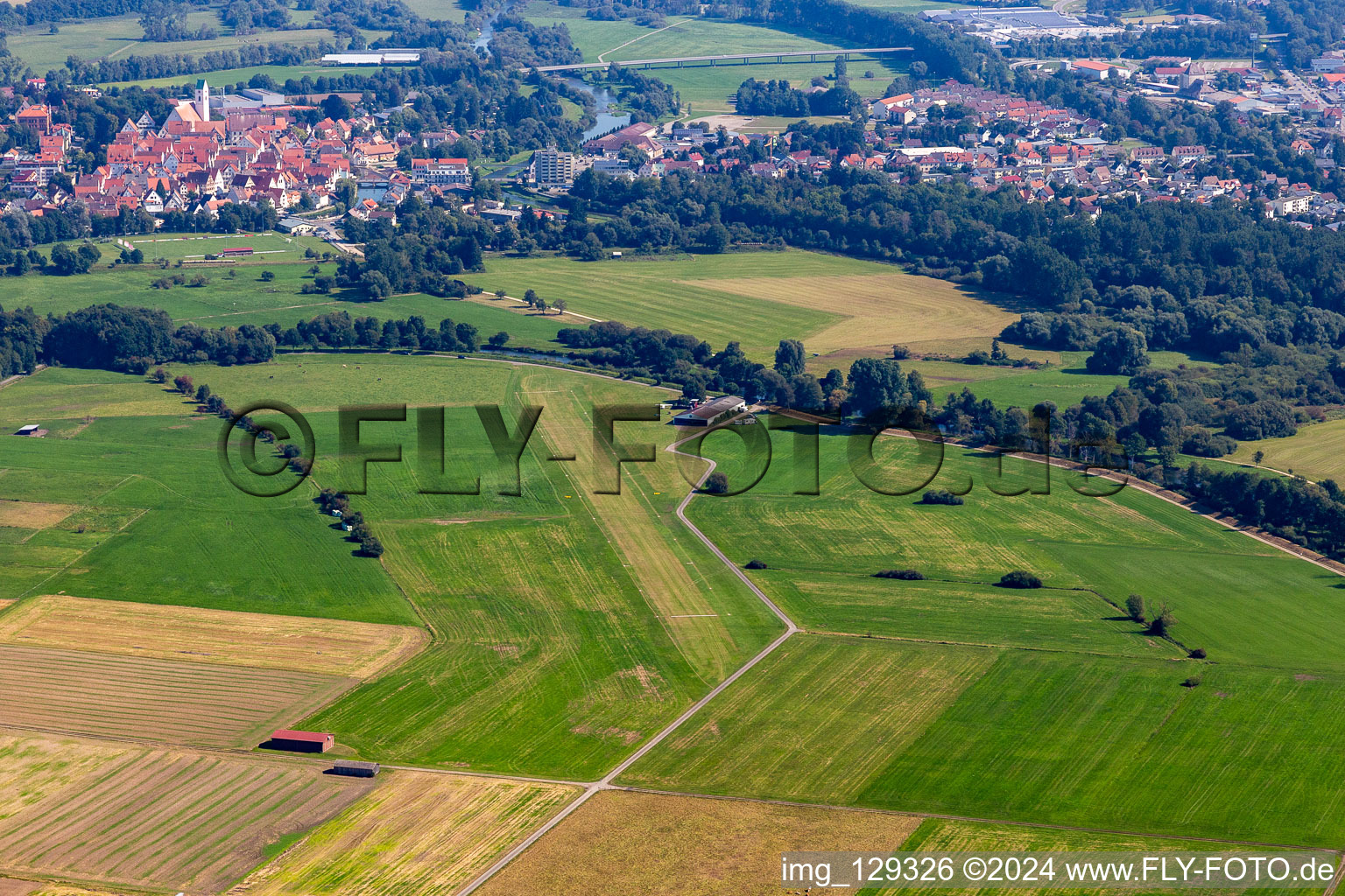 Airport in Riedlingen in the state Baden-Wuerttemberg, Germany