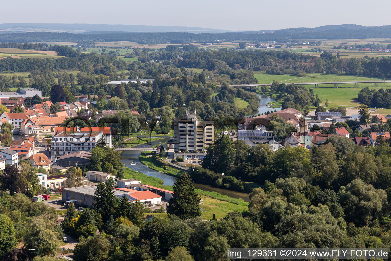 Skyscraper in Riedlingen in the state Baden-Wuerttemberg, Germany