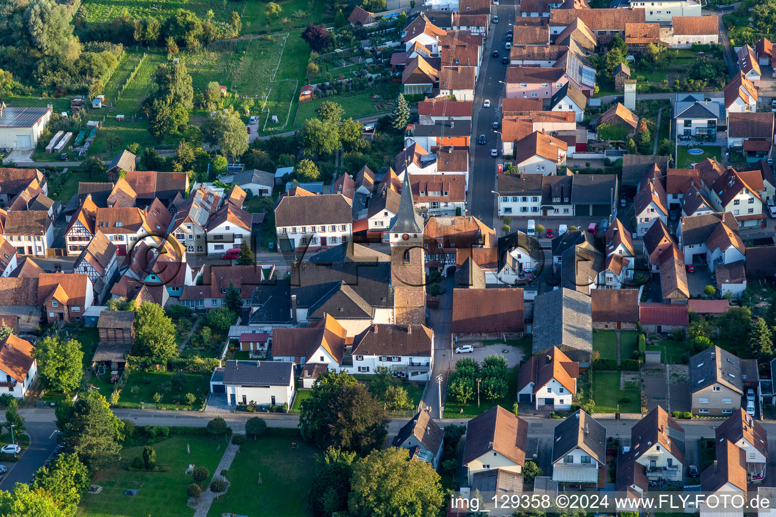 Parish Church of St. Leon in the district Schaidt in Wörth am Rhein in the state Rhineland-Palatinate, Germany