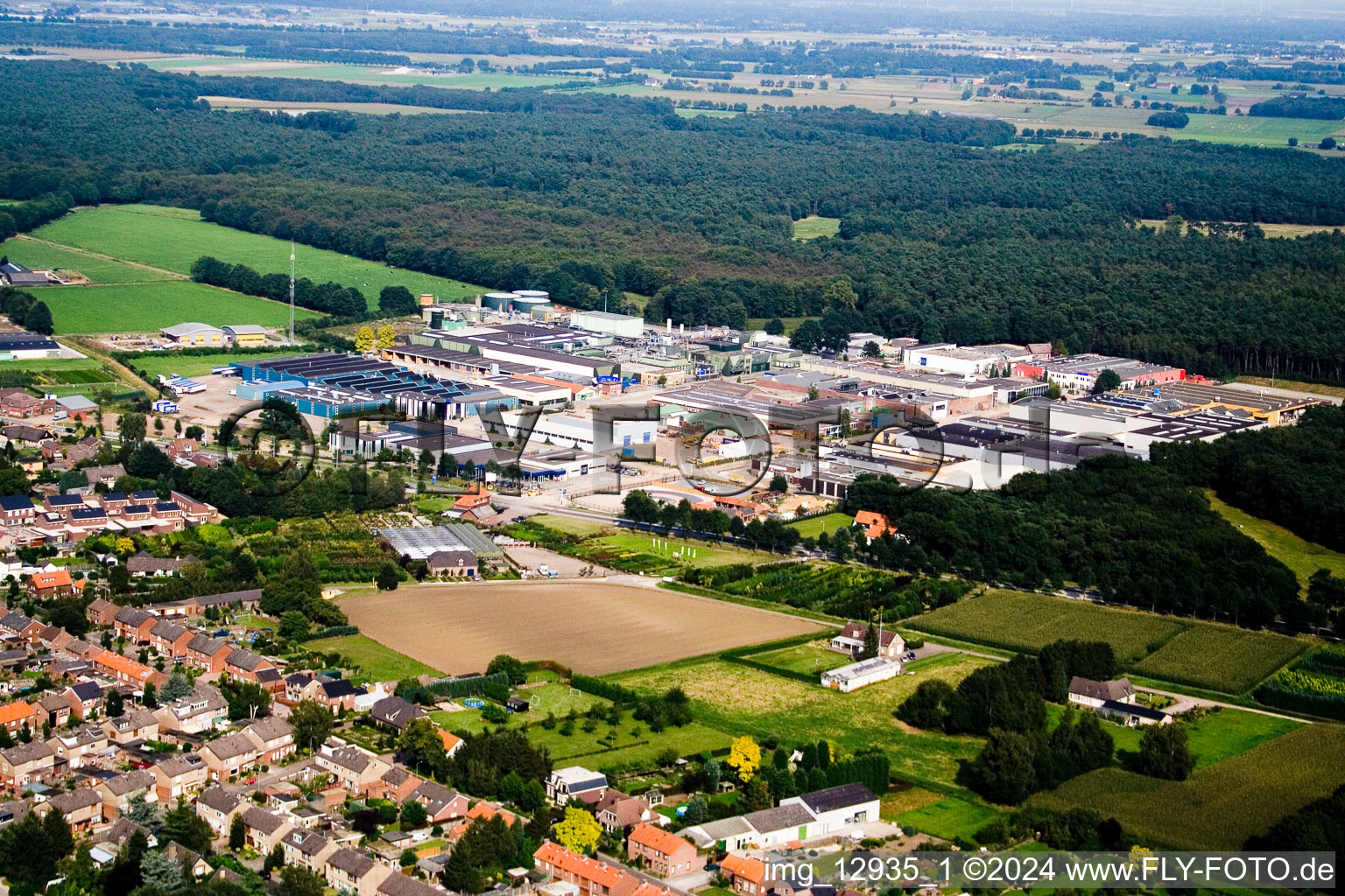 De Voort in the state Limburg, Netherlands from above