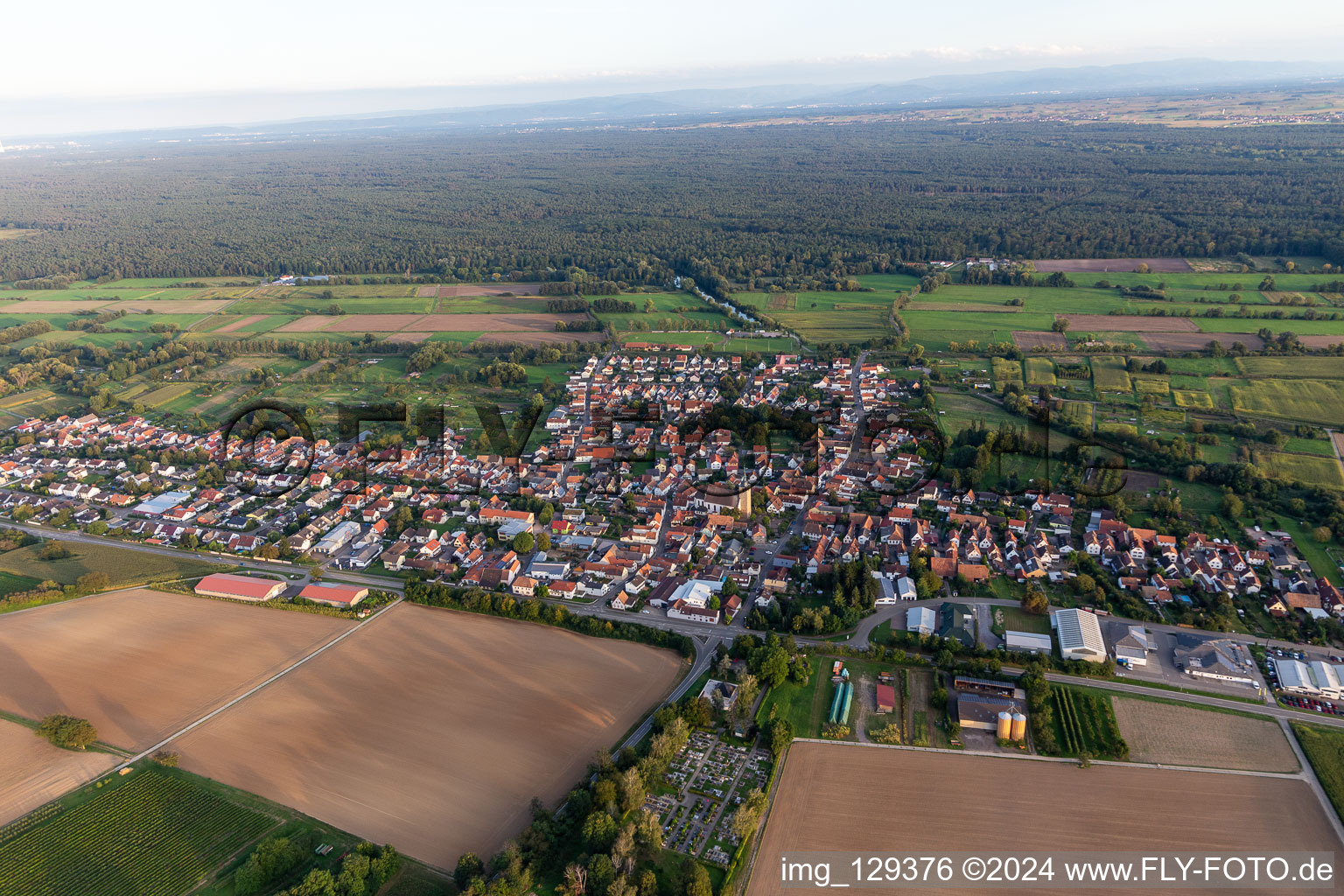 Steinfeld in the state Rhineland-Palatinate, Germany out of the air