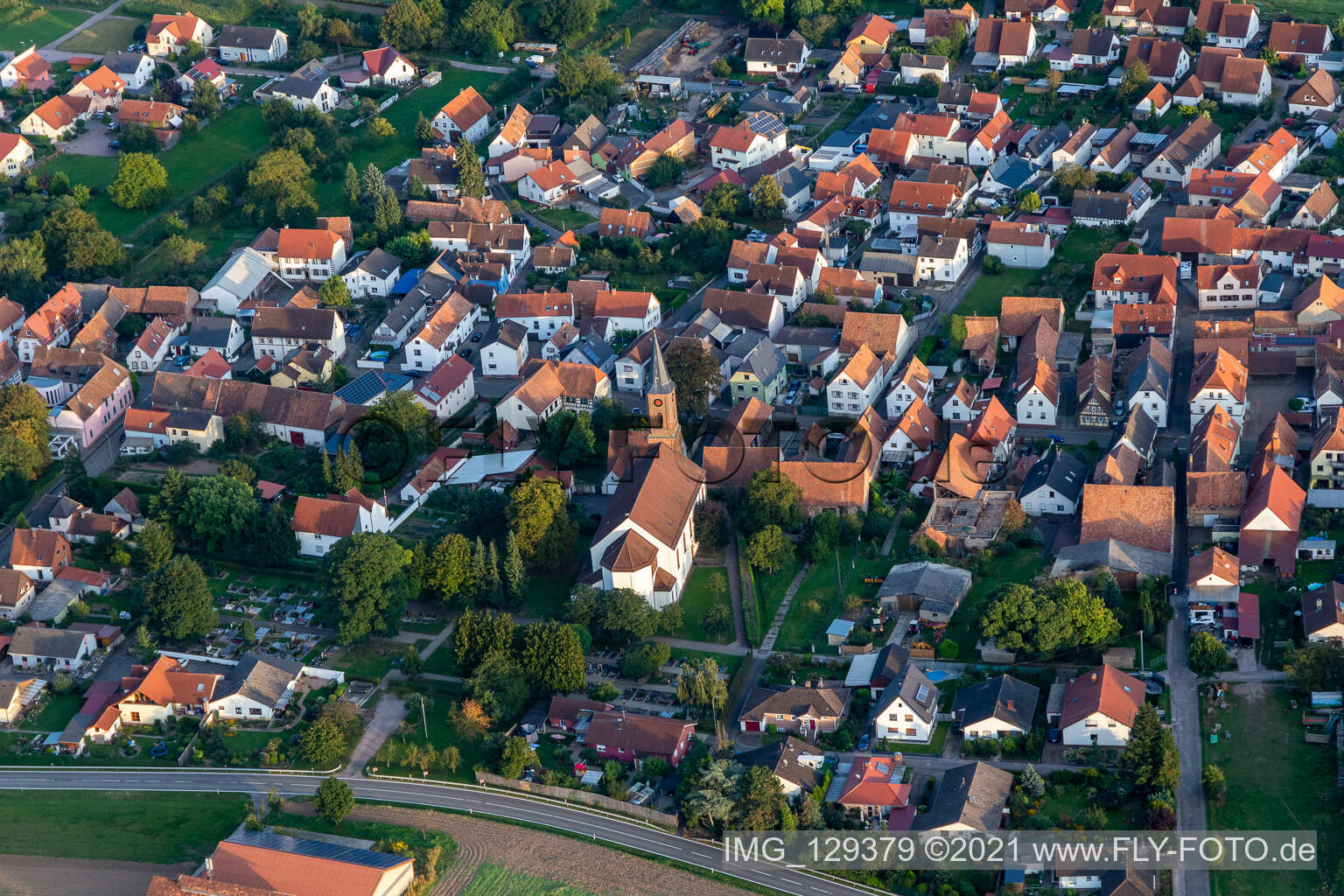 St. Ulrich Parish Church, Kapsweyer in Kapsweyer in the state Rhineland-Palatinate, Germany