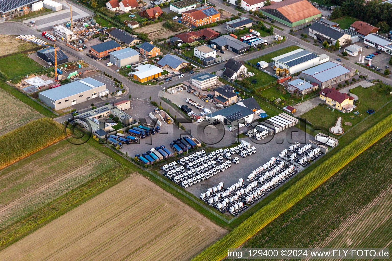 Gereutäcker industrial area in Hatzenbühl in the state Rhineland-Palatinate, Germany