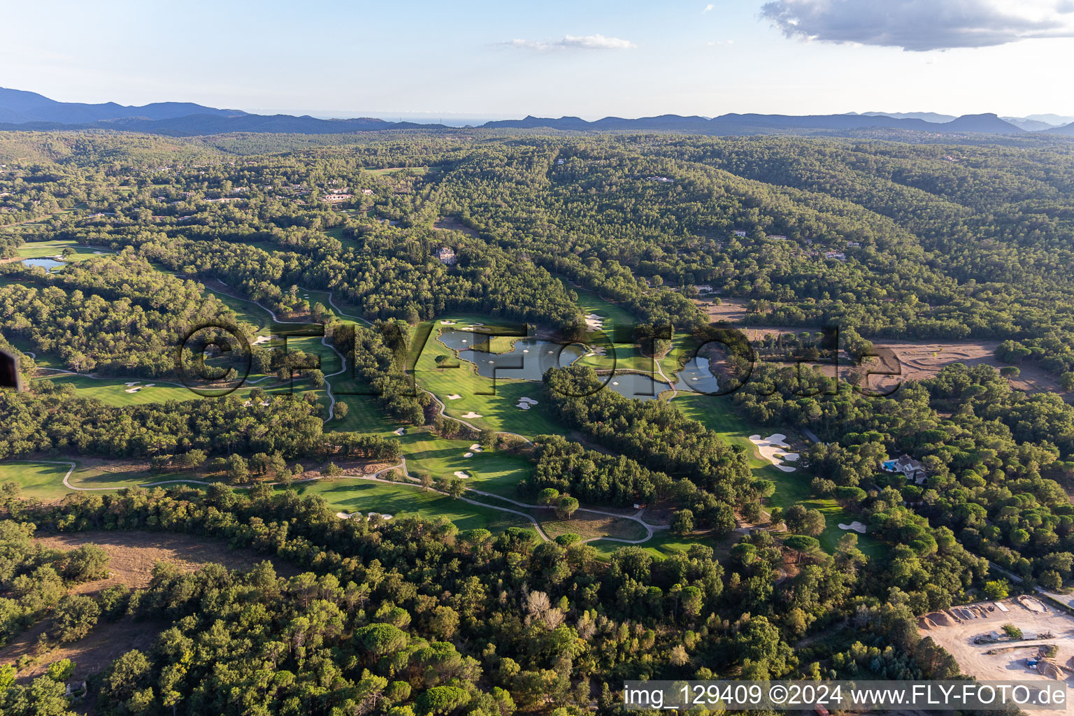 Grounds of the Golf course at of Ressort Terre Blanche in Tourrettes in Provence-Alpes-Cote d'Azur, France