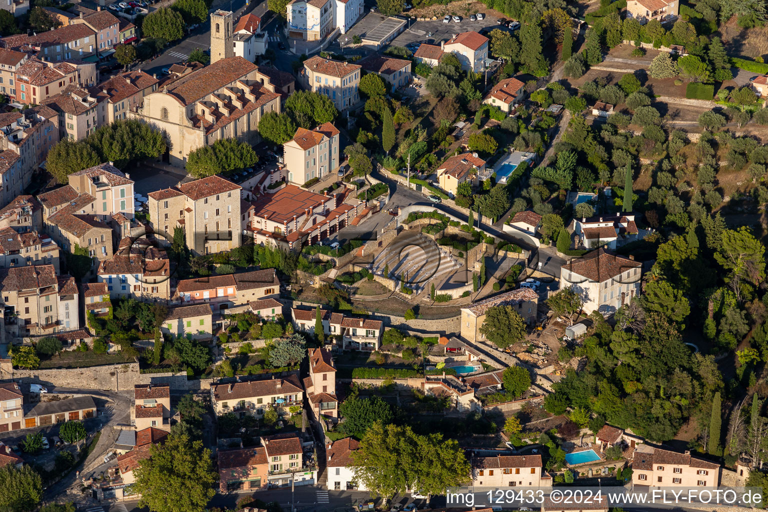 Historical attraction of the ensemble of the amphitheater of Kultur-Zentrums in Fayence in Provence-Alpes-Cote d'Azur, France