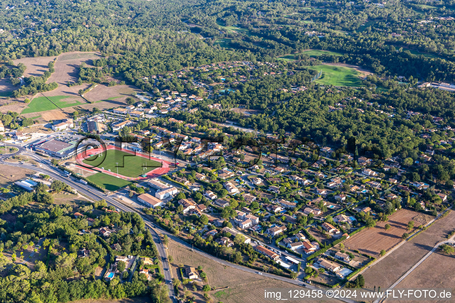 Tourrettes in the state Var, France out of the air