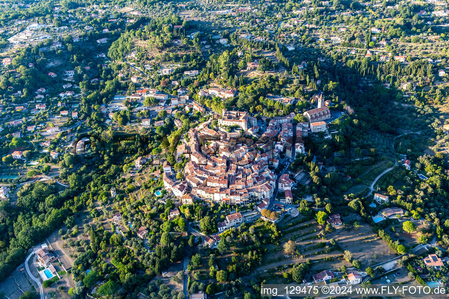 Callian in the state Var, France out of the air