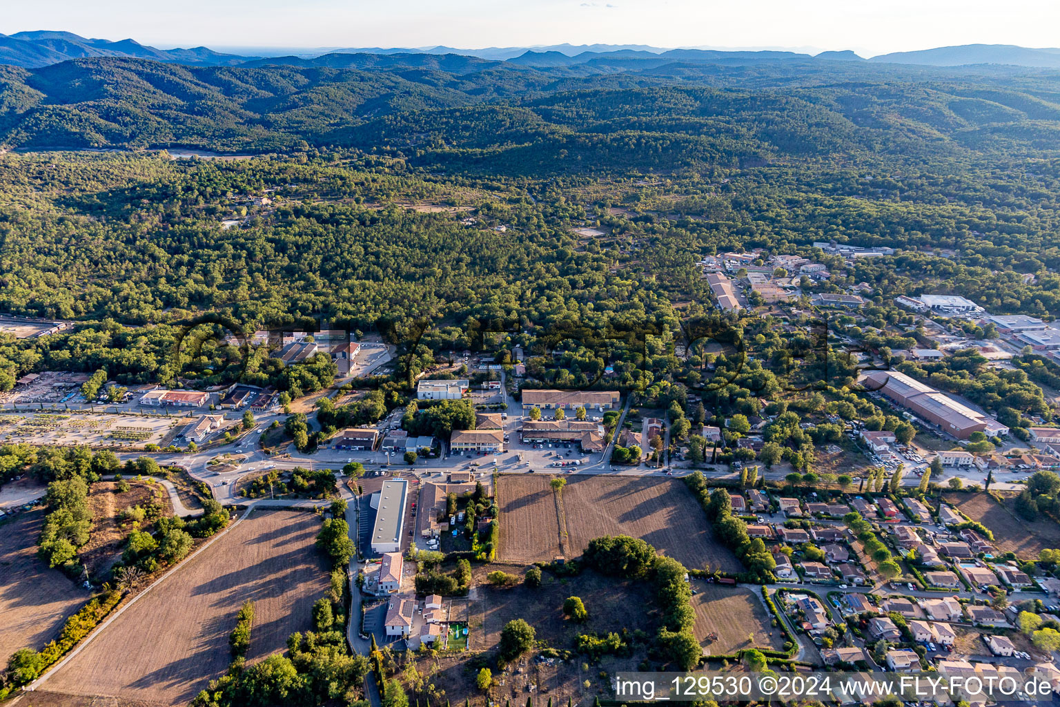 Montauroux in the state Var, France out of the air