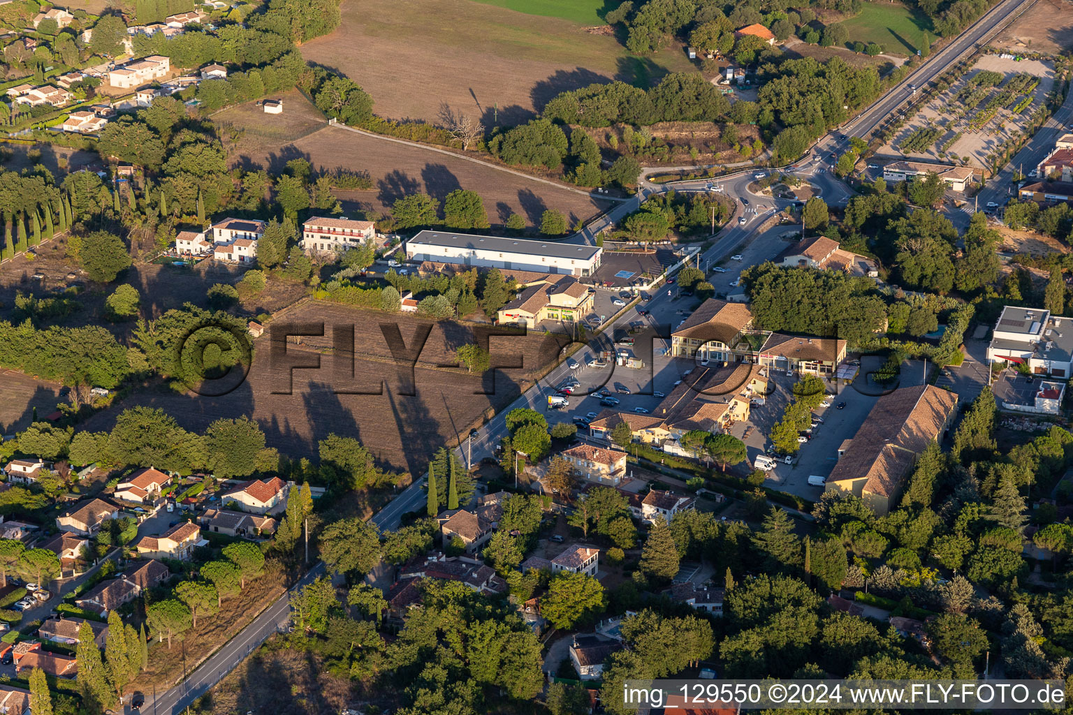 Montauroux in the state Var, France viewn from the air