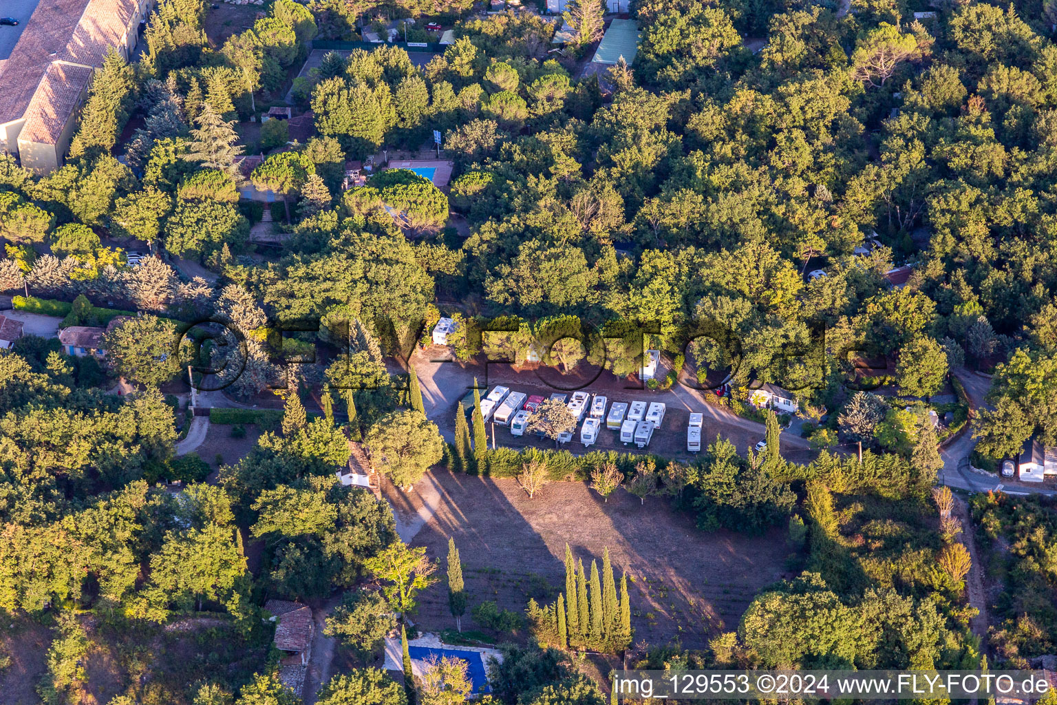 Camping Caravaning du Lac in Montauroux in the state Var, France out of the air