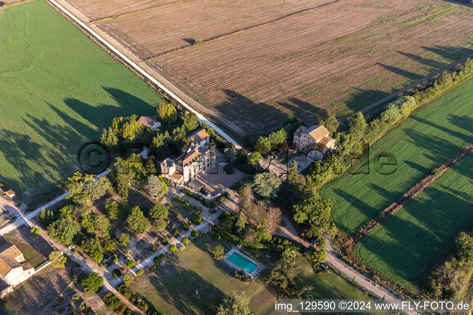 Clamasix Domaine Breuil in Graveson in the state Bouches du Rhone, France out of the air