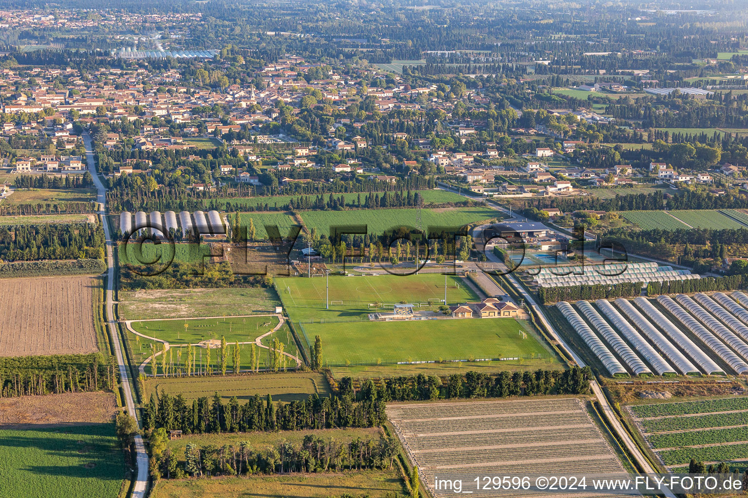 Stade Maillanais in Maillane in the state Bouches du Rhone, France