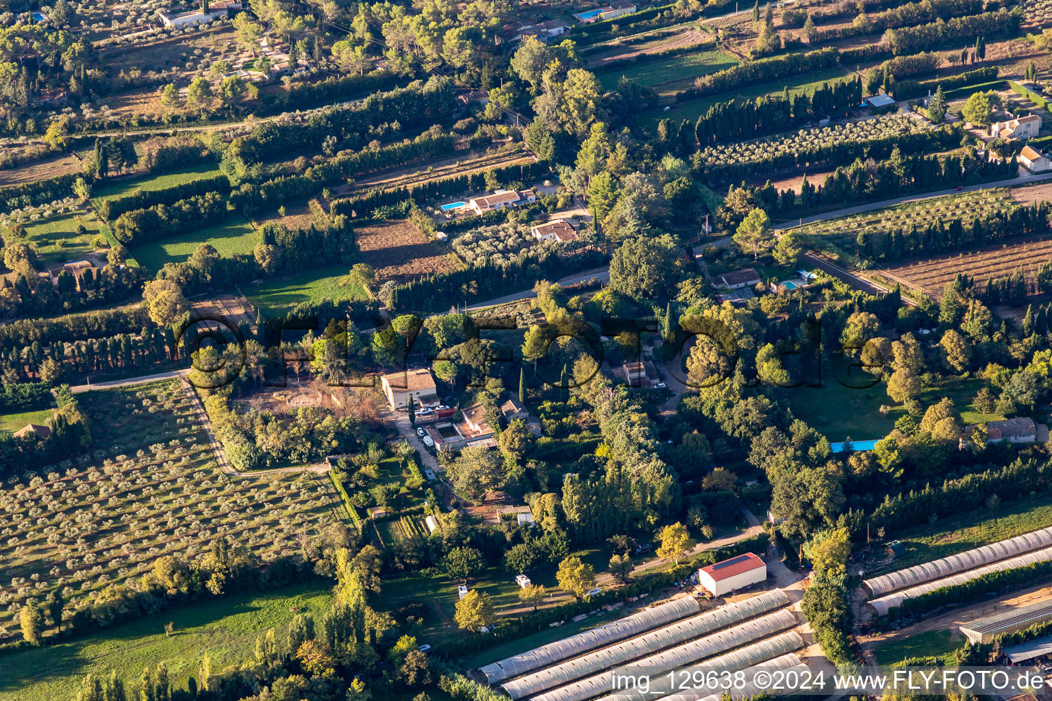 Camping A La Ferme in the district Les Écarts in Saint-Rémy-de-Provence in the state Bouches du Rhone, France