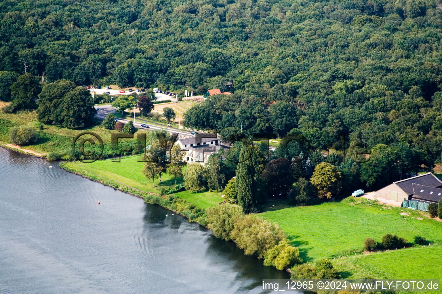 Aerial photograpy of De Hamert in the state Limburg, Netherlands