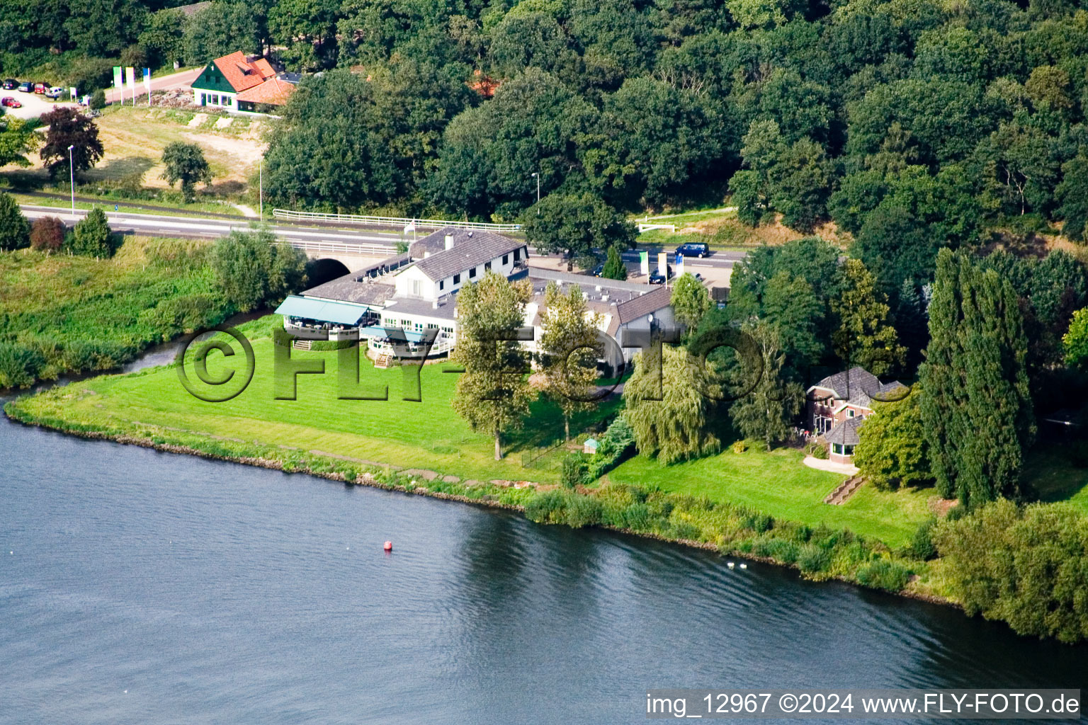 De Hamert in the state Limburg, Netherlands from above