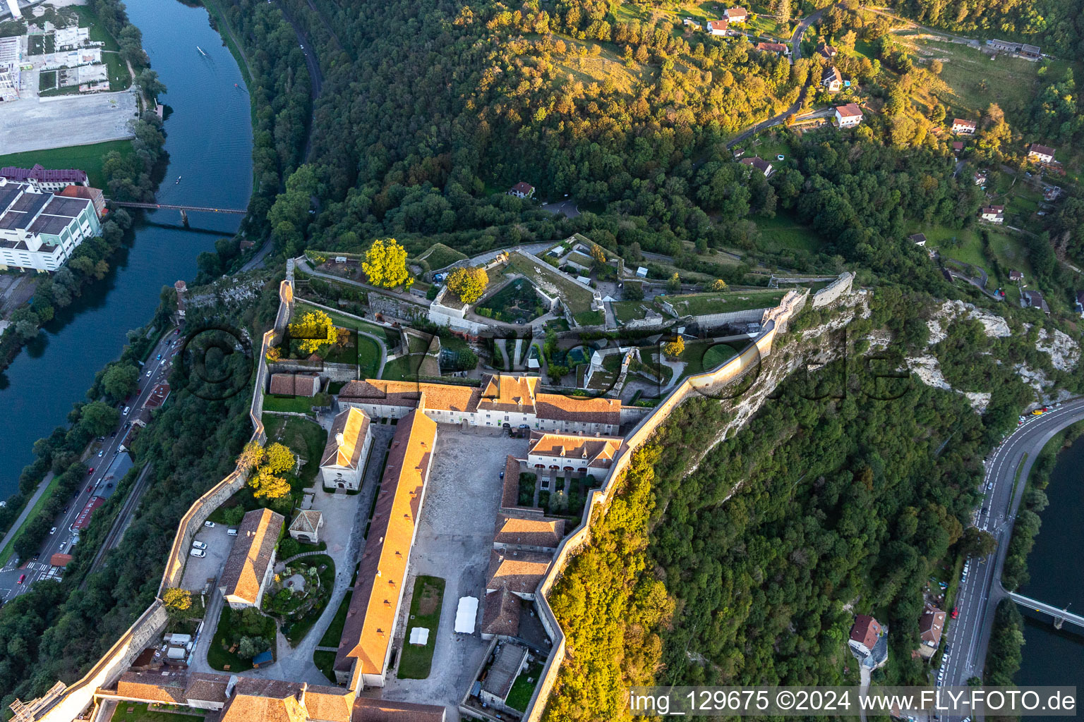 Oblique view of And Zoo de Besançon in the district Citadelle in Besançon in the state Doubles, France