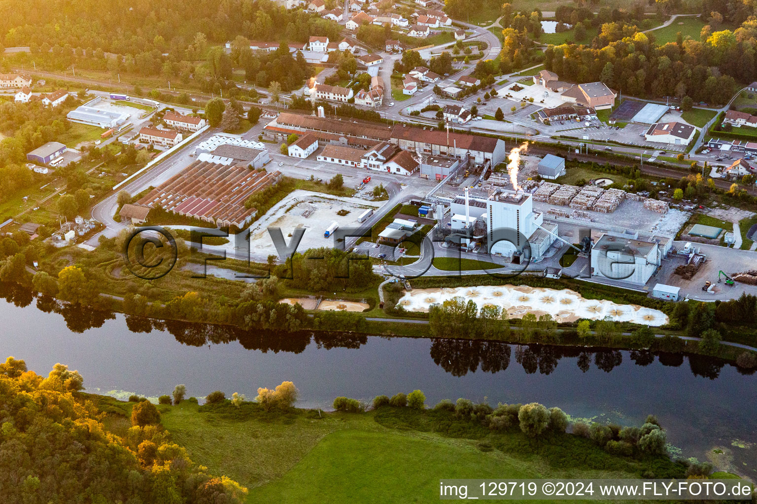 Aerial view of Gemdoubs Stationery in Novillars in the state Doubles, France