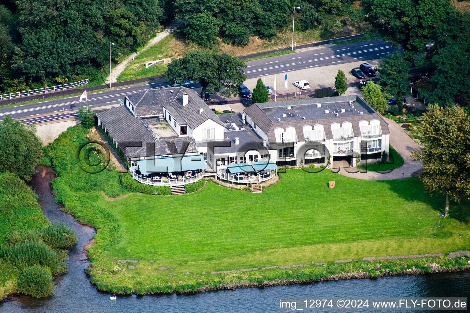 De Hamert in the state Limburg, Netherlands seen from above