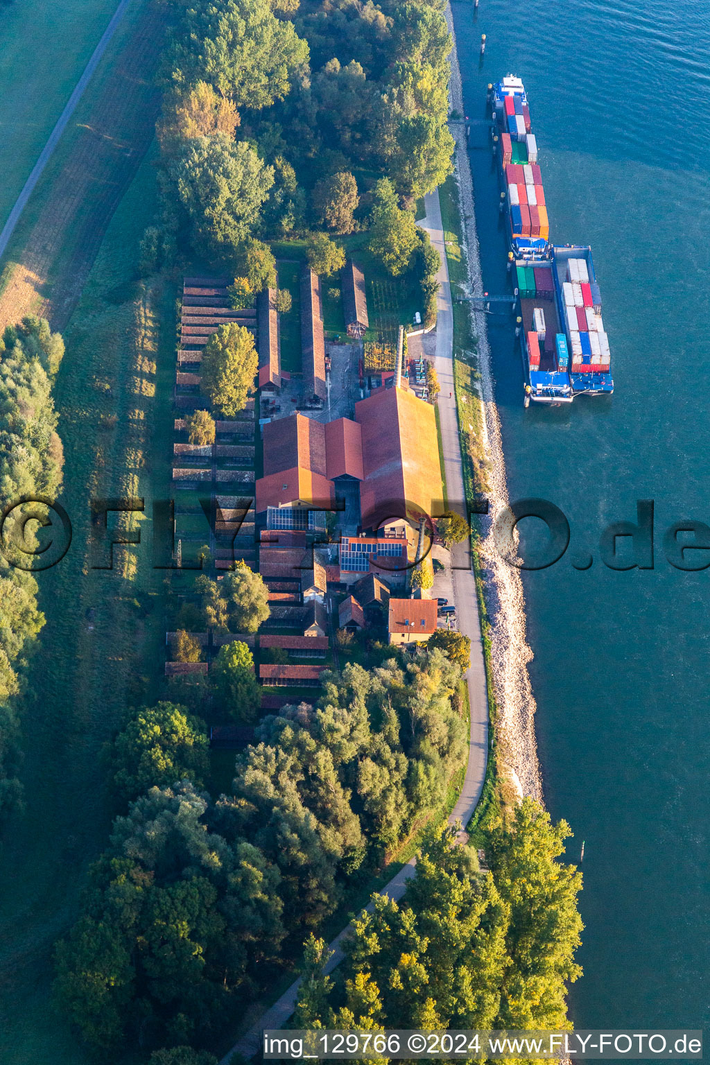 Brickworks Museum Sondernheim on the banks of the Rhine in the district Sondernheim in Germersheim in the state Rhineland-Palatinate, Germany