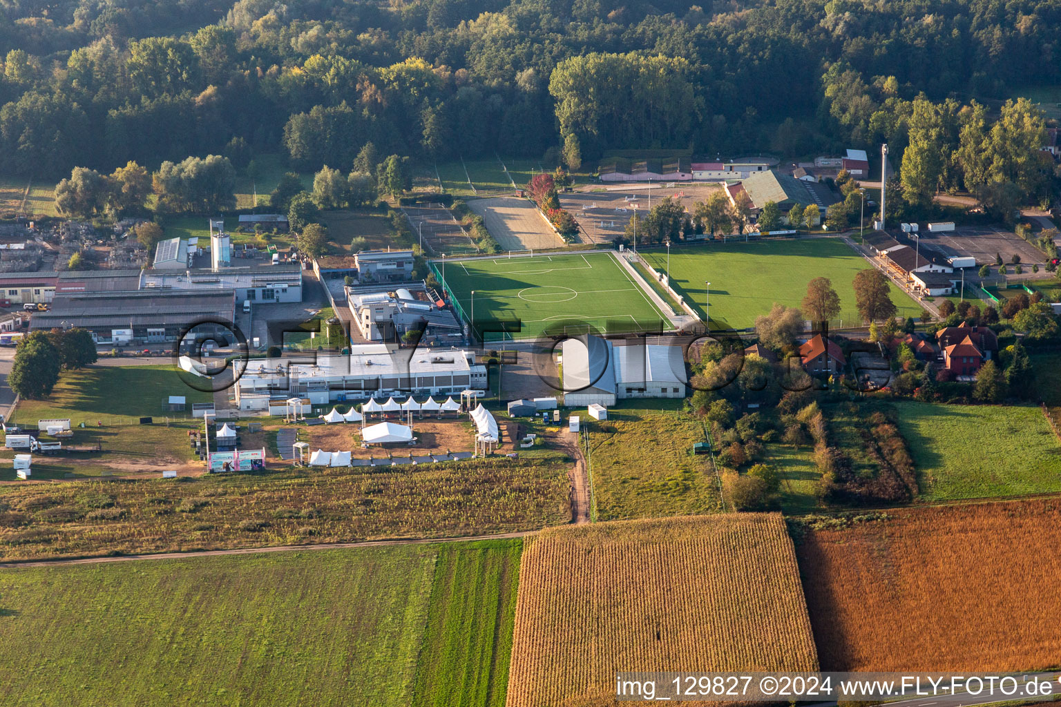 TSV Fortuna Billigheim Ingenheim eV and Reit- und Fahrverein e. V. Billigheim in the district Billigheim in Billigheim-Ingenheim in the state Rhineland-Palatinate, Germany