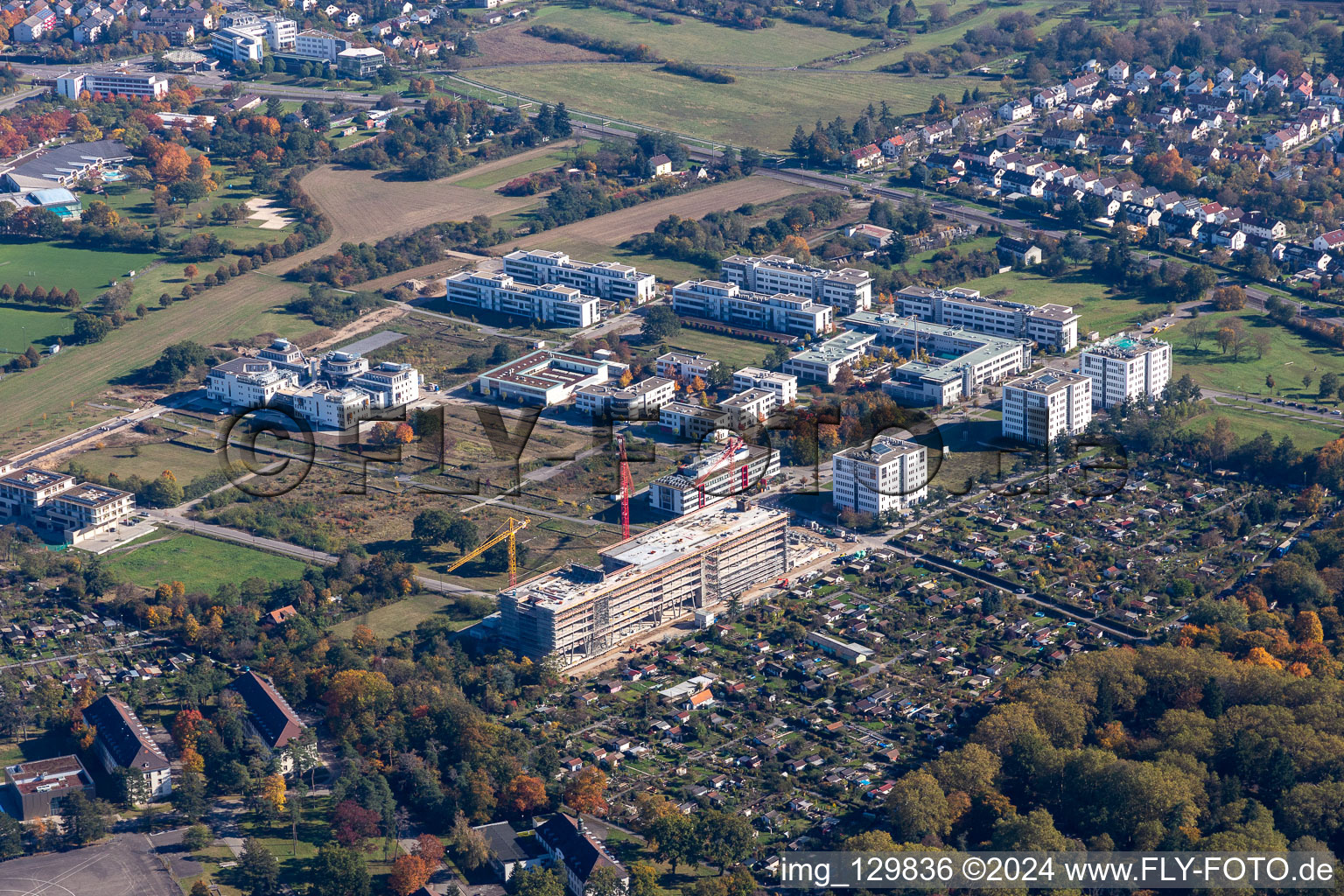 Technology Park Karlsruhe in the district Innenstadt-Ost in Karlsruhe in the state Baden-Wuerttemberg, Germany