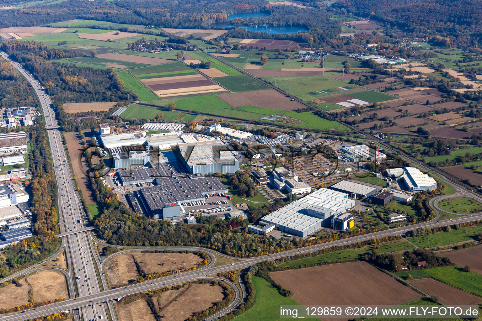 Herdweg Industrial Area in the district Durlach in Karlsruhe in the state Baden-Wuerttemberg, Germany