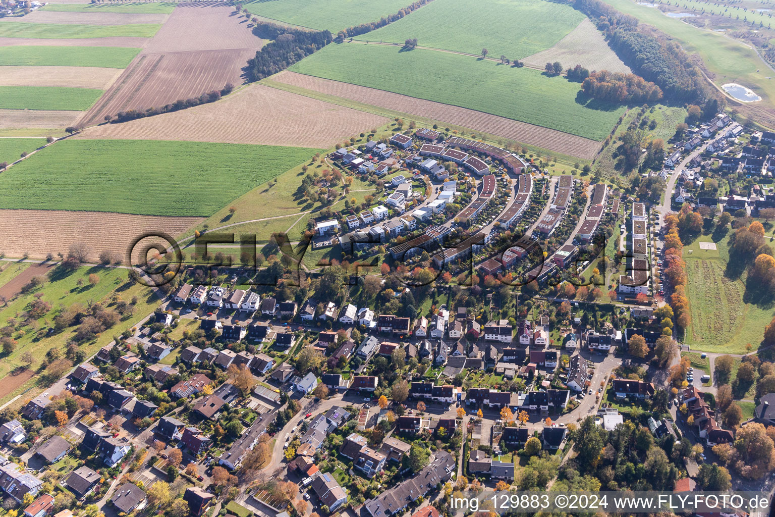 Fifty acres in the district Hohenwettersbach in Karlsruhe in the state Baden-Wuerttemberg, Germany