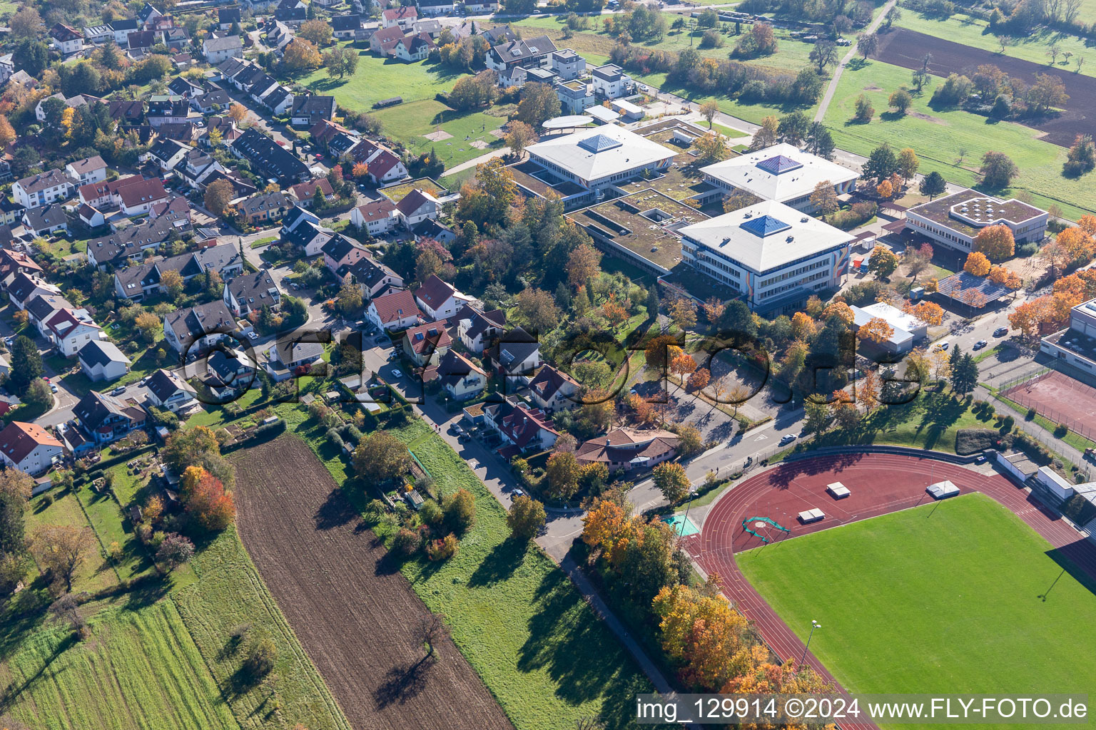 Gymnasium Karlsbad, Community School Karlsbad-Waldbronn in the district Langensteinbach in Karlsbad in the state Baden-Wuerttemberg, Germany