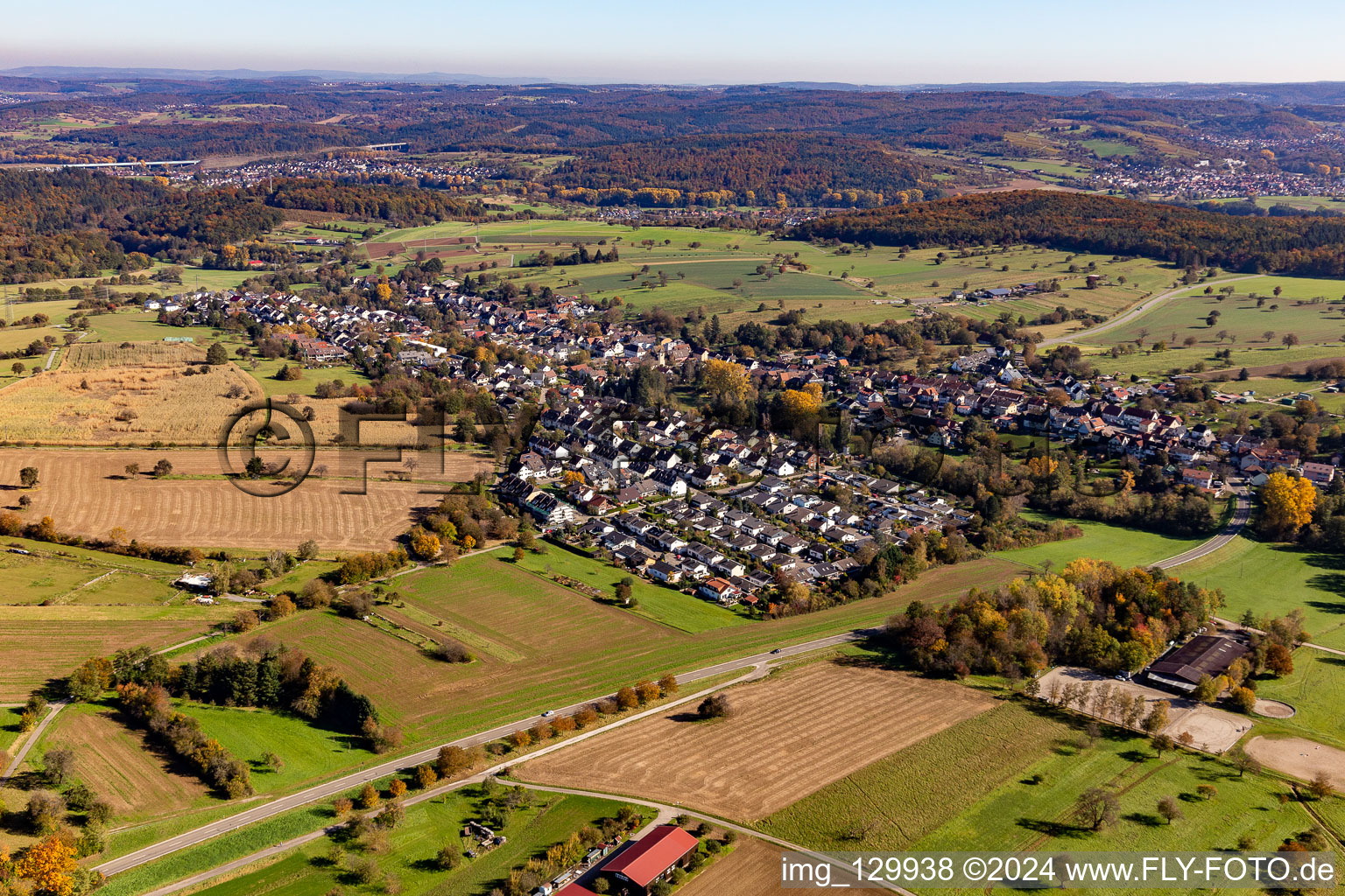 District Auerbach in Karlsbad in the state Baden-Wuerttemberg, Germany