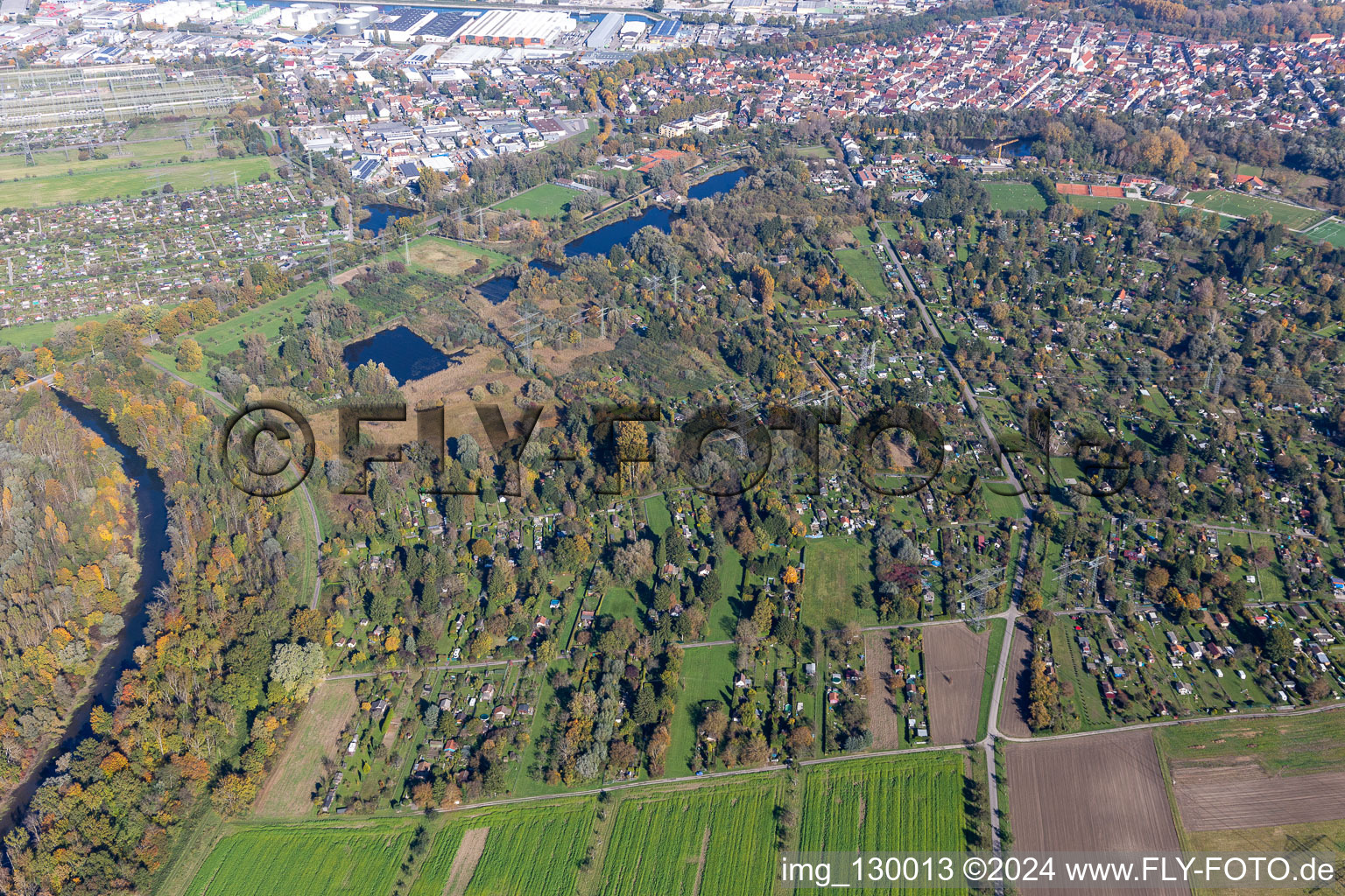 Allotment garden in the district Daxlanden in Karlsruhe in the state Baden-Wuerttemberg, Germany