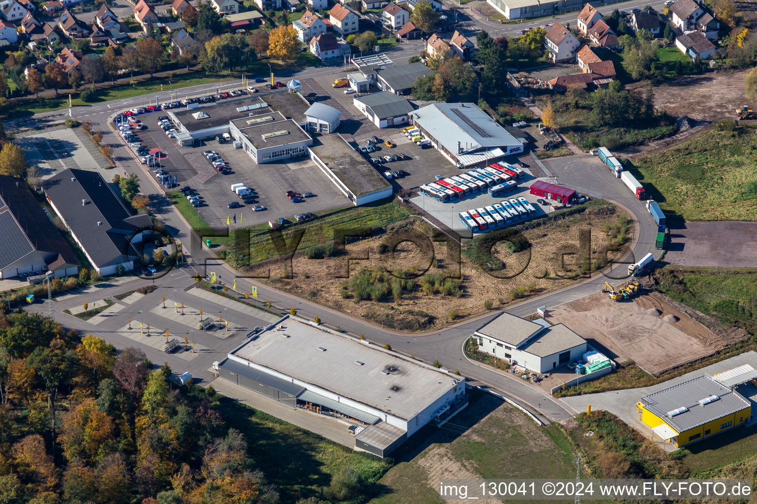 Lauterburgerstr industrial estate in Kandel in the state Rhineland-Palatinate, Germany