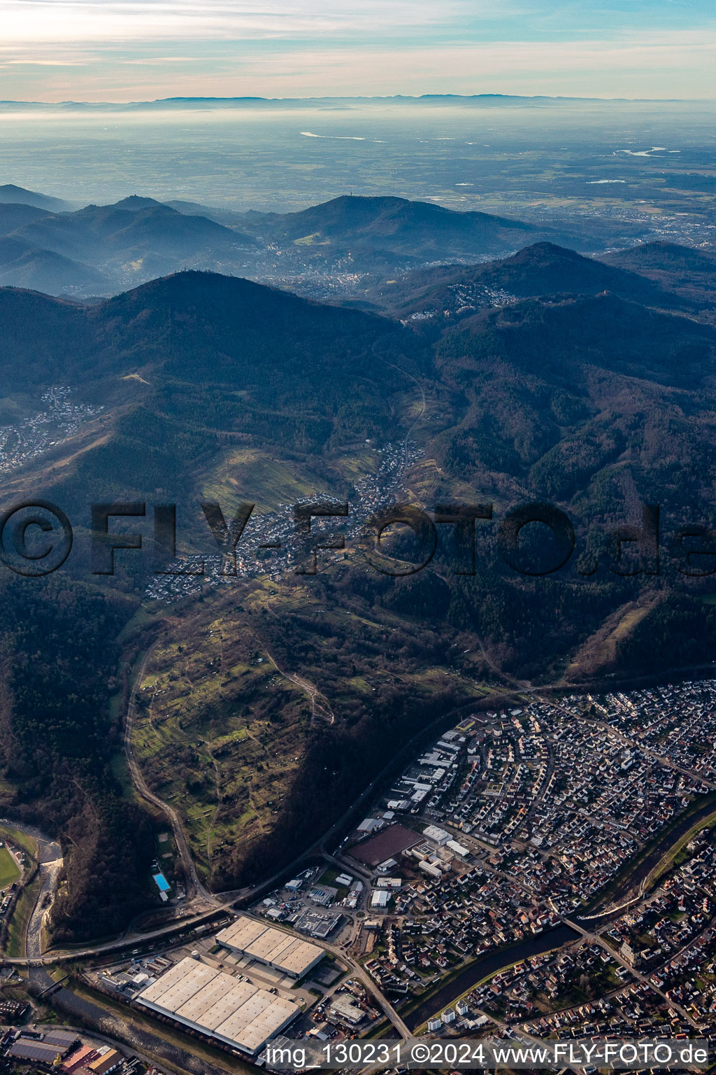 Murgtal, Daimler plant in the district Ottenau in Gaggenau in the state Baden-Wuerttemberg, Germany