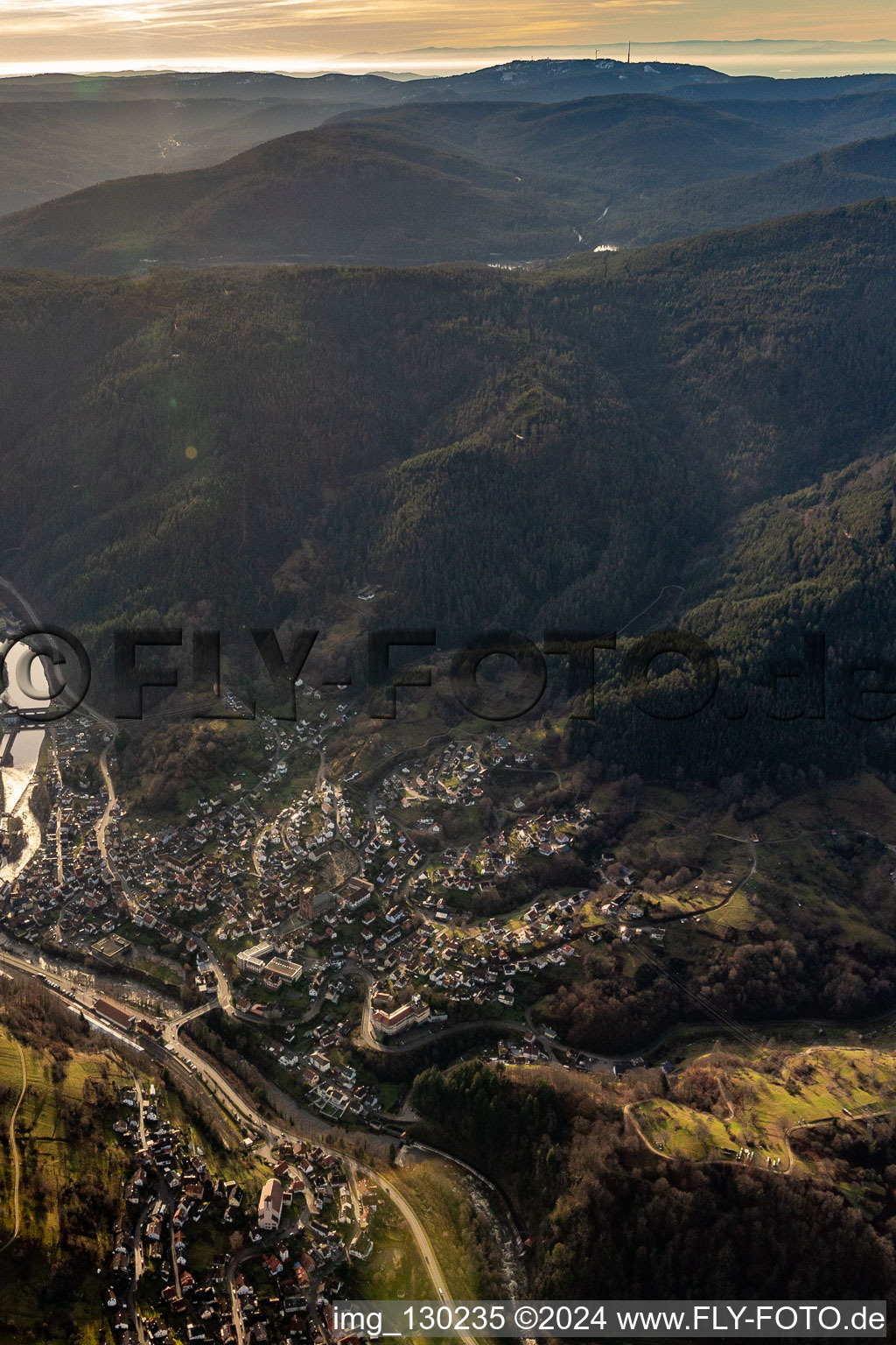 Murg Valley in Forbach in the state Baden-Wuerttemberg, Germany