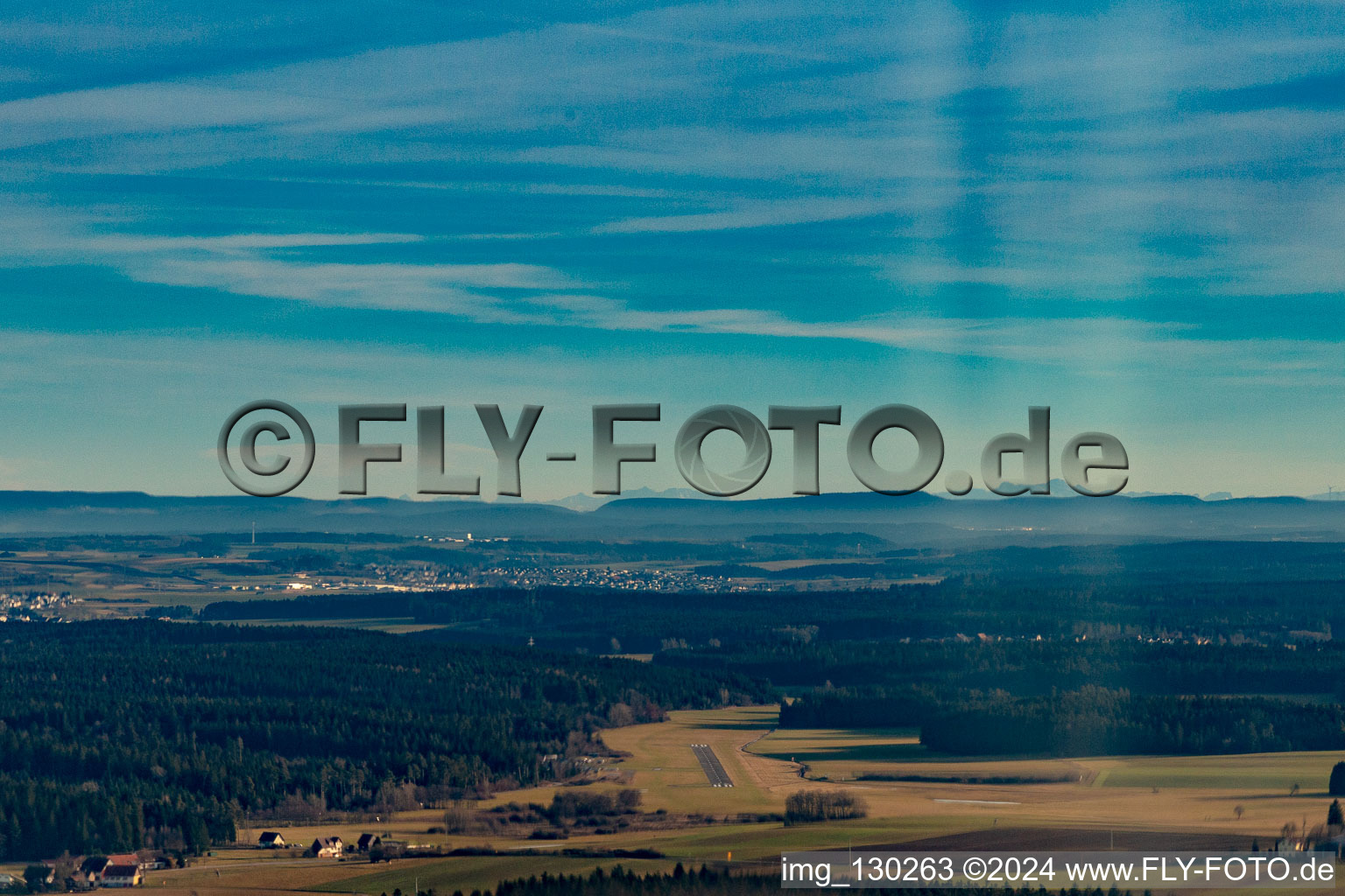 Airport Winzeln-Schramberg in the district Winzeln in Fluorn-Winzeln in the state Baden-Wuerttemberg, Germany