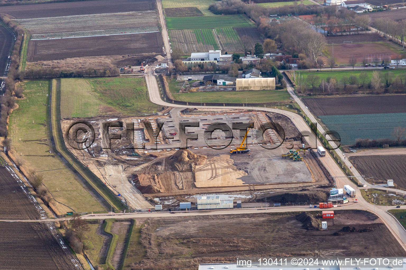 Mutterstadt in the state Rhineland-Palatinate, Germany out of the air