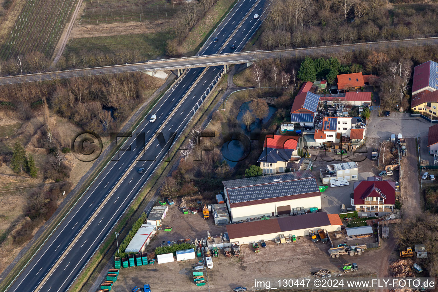 Industrial estate In der Nauroth, GOWA industrial sound insulation in Ellerstadt in the state Rhineland-Palatinate, Germany