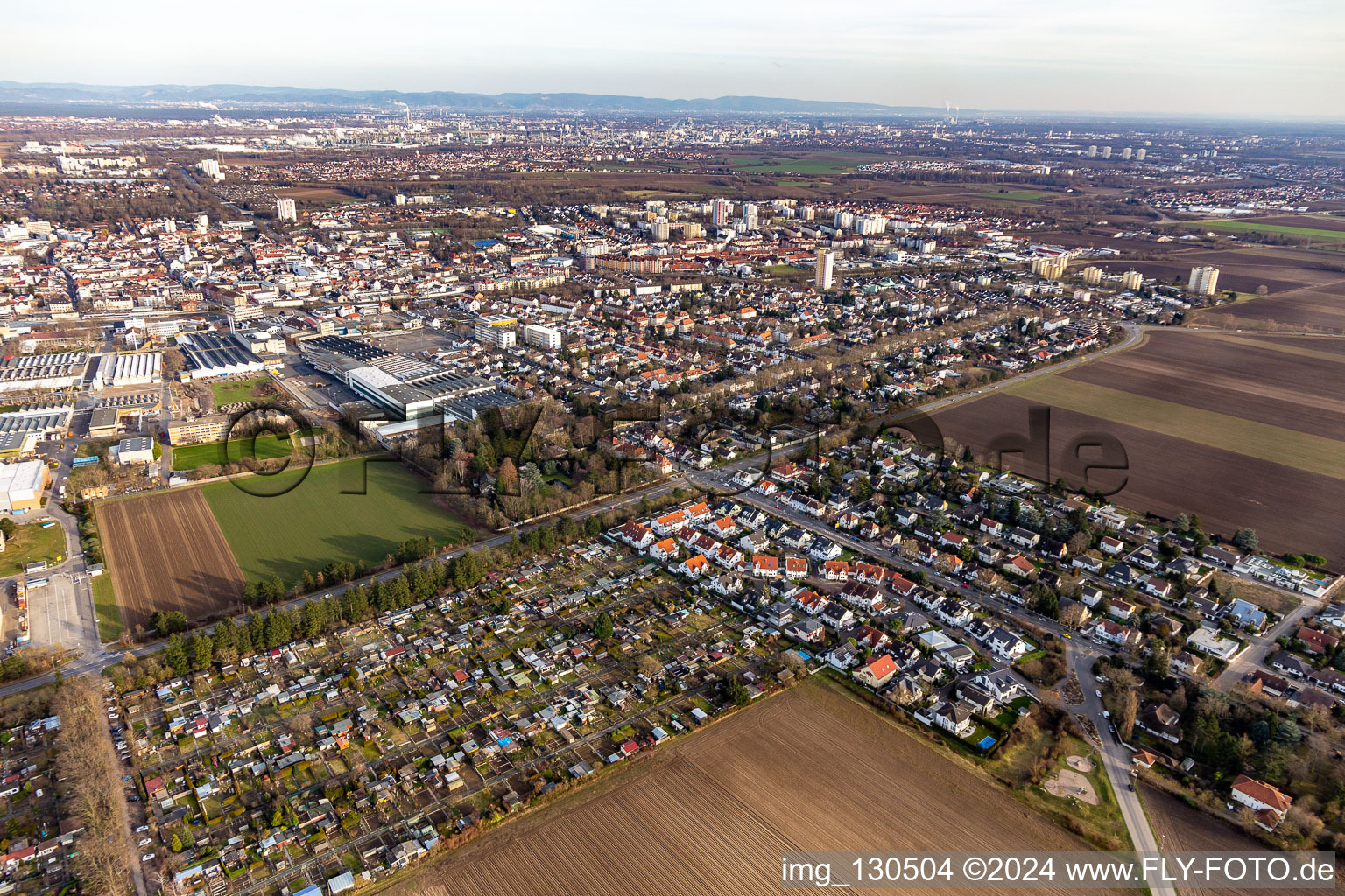 Lambsheimer Strasse in Frankenthal in the state Rhineland-Palatinate, Germany