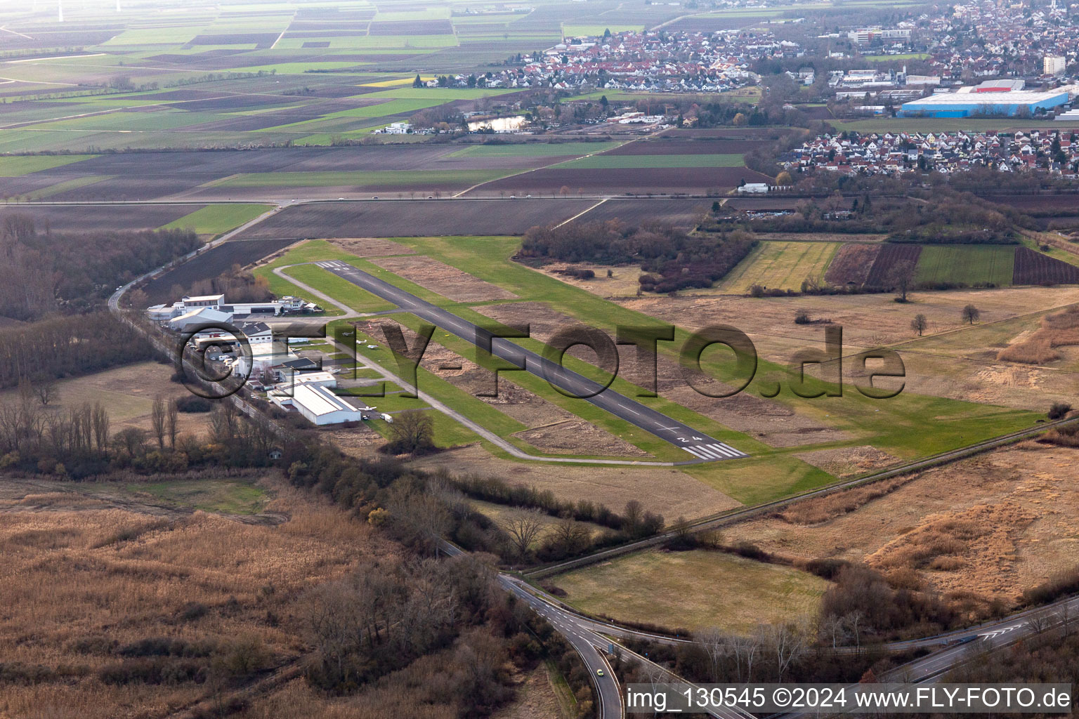 Airport Worms in Worms in the state Rhineland-Palatinate, Germany