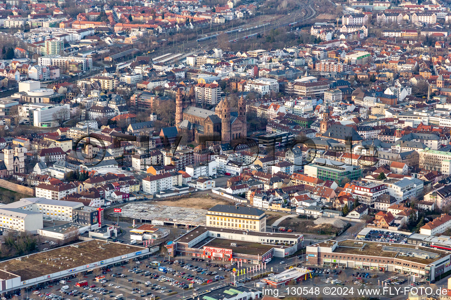 St. Peter's Cathedral in Worms in the state Rhineland-Palatinate, Germany