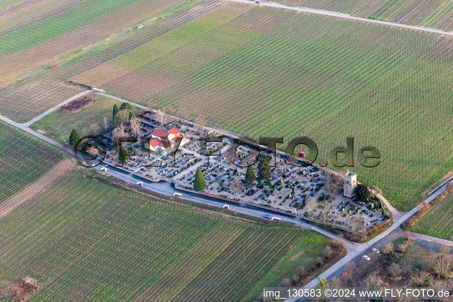 Cemetery Freinsheim in Freinsheim in the state Rhineland-Palatinate, Germany